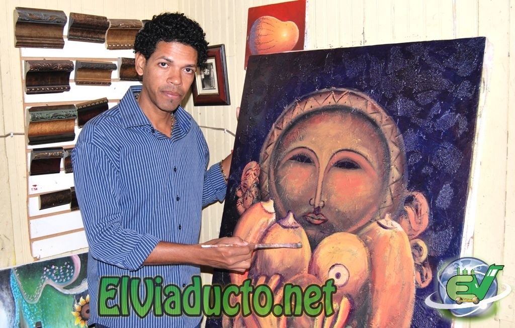 Stanley Pérez artista del pincel de Moca